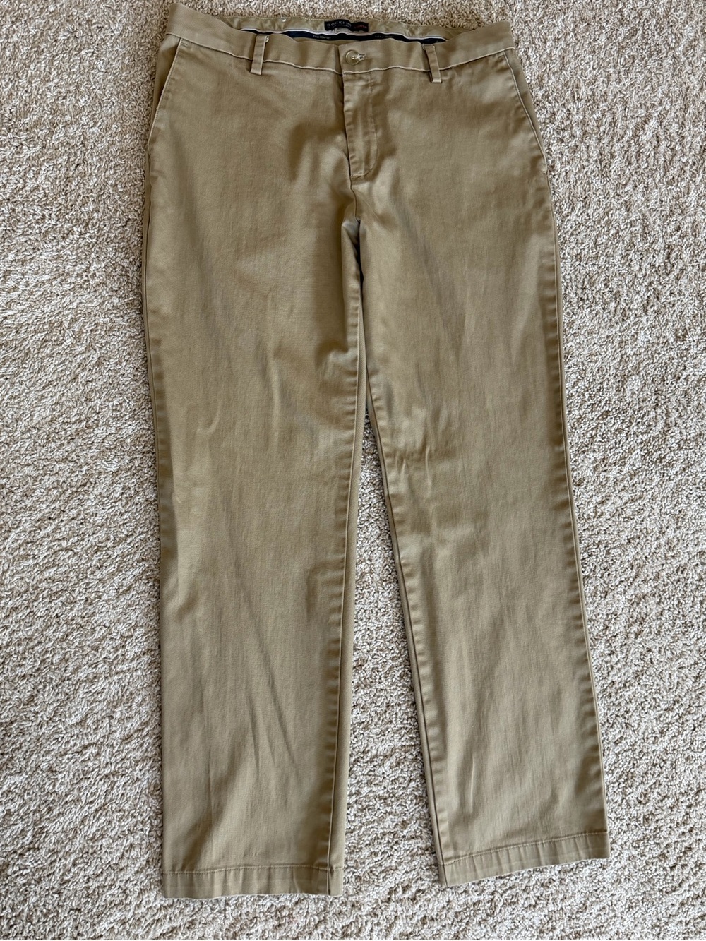Dockers Light Khaki Casual Pants with Brand Tag